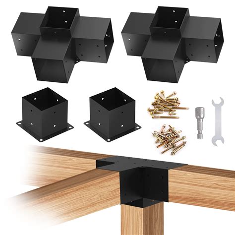 6x6 metal brackets|6x6 post brackets for wood.